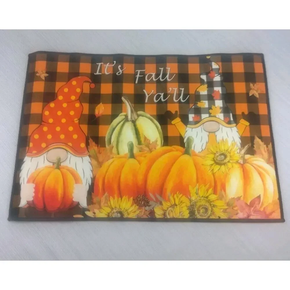 Generic Fall Thanksgiving Welcome Doormat, Indoor Outdoor Pumpkin Sunflower...
